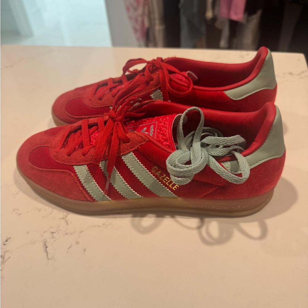 Adidas Gazelle Red Sneakers great condition